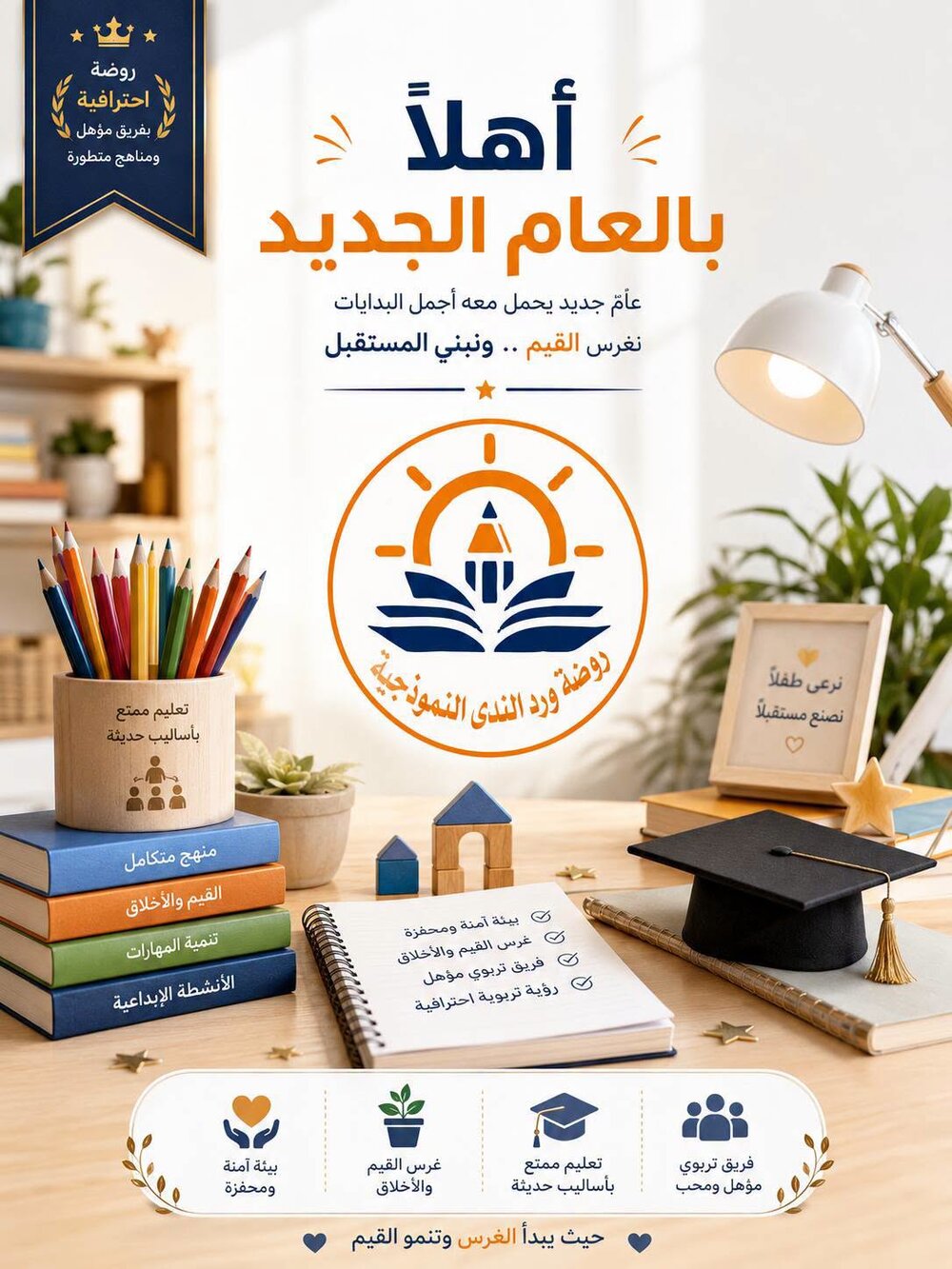 روضة ورد الندى النموذجية — أهلاً بالعام الجديد